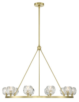 Mid. Chandeliers Glass Up by Crystorama ( 60 | ARA-10265-SB Aragon ) 