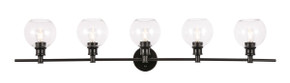 Bathroom Fixtures Five+Lights by Elegant Lighting ( 173 | LD2326BK Collier ) 