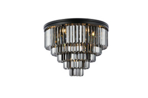 Flush Mounts Drum Shade by Elegant Lighting ( 173 | 1231F32MB-SS/RC Sydney ) 