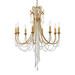 Mid. Chandeliers Candle by Crystorama ( 60 | ARC-1908-GA-CL-MWP Arcadia ) 