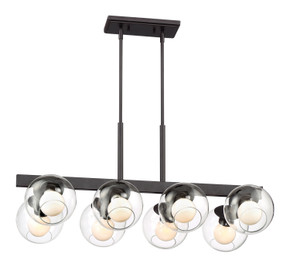 Linear/Island 4 Light + by Designers Fountain ( 43 | 91238-SB Meridian ) 