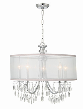 Mid. Chandeliers Drum Shade by Crystorama ( 60 | 5625-CH Hampton ) 