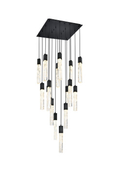 Mid. Chandeliers Multi-Port/Cascade by Elegant Lighting ( 173 | 2088G30BK Aurora ) 