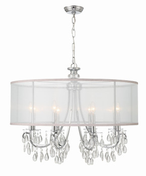 Mid. Chandeliers Drum Shade by Crystorama ( 60 | 5628-CH Hampton ) 