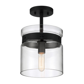 Semi-Flush Mts. Glass Down by Designers Fountain ( 43 | D222M-SF-MB Midnight LA ) 