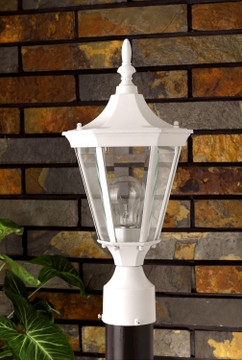 Exterior Post/Pier Head by Cal Lighting ( 225 | OL-131PS-WH ) 