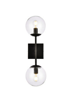 Sconces Double Glass by Elegant Lighting ( 173 | LD2357BK Neri ) 
