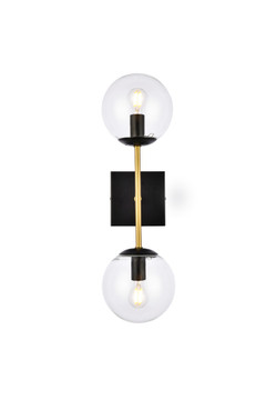 Bathroom Fixtures Two Lights by Elegant Lighting ( 173 | LD2357BKR Neri ) 