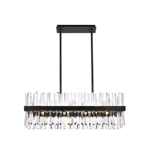 Large Chandeliers Glass Shade by Elegant Lighting ( 173 | 6200G36BK Serephina ) 