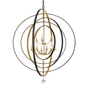 Foyer/Hall Lanterns Open Frame by Crystorama ( 60 | 587-EB-GA Luna ) 