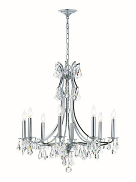 Mid. Chandeliers Candle by Crystorama ( 60 | 5938-CH-CL-MWP Cedar ) 