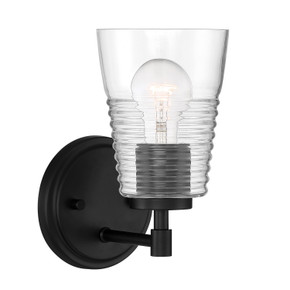 Sconces Single Glass by Designers Fountain ( 43 | D230M-1B-MB Ingo ) 