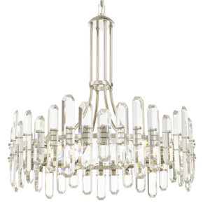 Mid. Chandeliers Ring/Halo by Crystorama ( 60 | BOL-8889-PN Bolton ) 