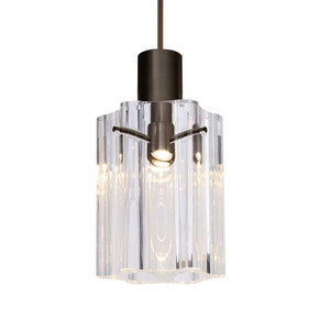 Mini Pendants Glass Down by Besa ( 74 | X-ICE4CL-BR Besa Ice 4 Pendant ) 