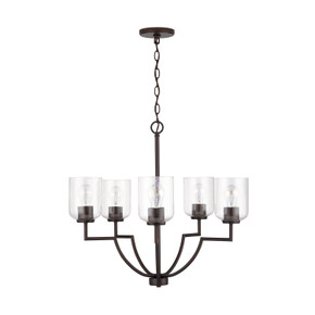 Mid. Chandeliers Glass Up by Capital Lighting ( 65 | 439351BZ-500 Carter ) 