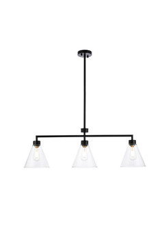 Linear/Island 3 Light Bar by Elegant Lighting ( 173 | LD2502BK Mera ) 