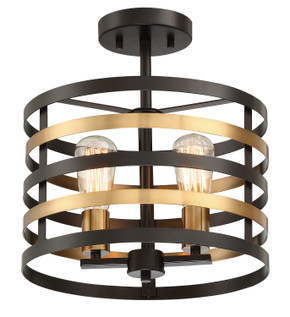 Semi-Flush Mts. Cage by Designers Fountain ( 43 | 92912-AB Mya ) 
