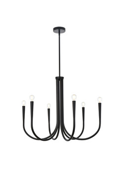 Mid. Chandeliers Candle by Elegant Lighting ( 173 | LD722D30BK Layne ) 