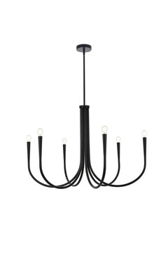 Mid. Chandeliers Candle by Elegant Lighting ( 173 | LD722D36BK Layne ) 