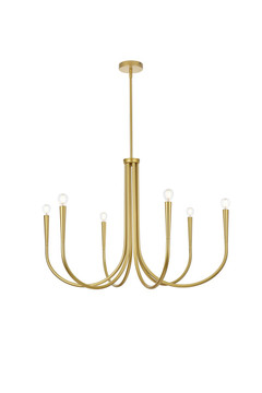 Mid. Chandeliers Candle by Elegant Lighting ( 173 | LD722D36BR Layne ) 