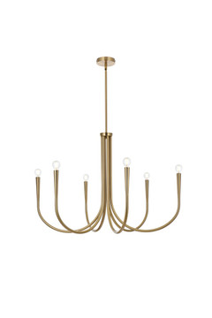 Mid. Chandeliers Candle by Elegant Lighting ( 173 | LD722D36SG Layne ) 