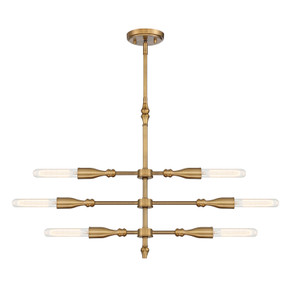 Mid. Chandeliers Geometric/Linear by Designers Fountain ( 43 | D231M-IS-OSB Louise ) 