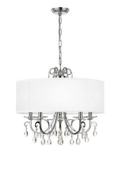 Mid. Chandeliers Drum Shade by Crystorama ( 60 | 6625-CH-CL-MWP Othello ) 