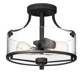 Semi-Flush Mts. Bowl Style by Designers Fountain ( 43 | 93311-BK Jedrek ) 