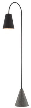 Lamps Floor by Currey and Company ( 142 | 8000-0070 Lotz Black Floor Lamp ) 