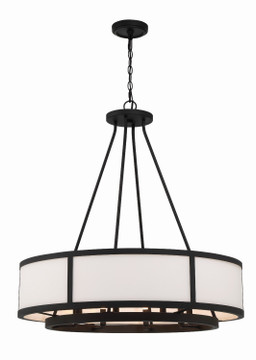 Mid. Chandeliers Drum Shade by Crystorama ( 60 | BRY-8008-BF Bryant ) 