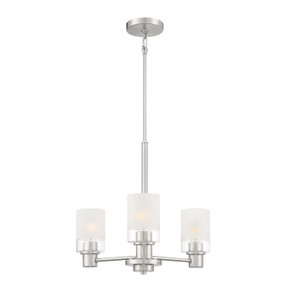 Mini Chandeliers Glass Shade by Designers Fountain ( 43 | D236M-3CH-BN Cedar Lane ) 