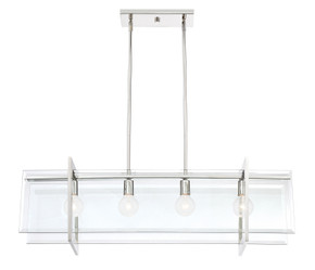 Linear/Island 4 Light + by Designers Fountain ( 43 | 93638-PN Ethan ) 