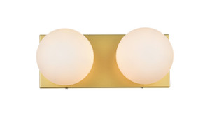 Bathroom Fixtures Two Lights by Elegant Lighting ( 173 | LD7303W14BRA Jaylin ) 