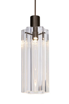 Mini Pendants Glass Down by Besa ( 74 | X-ICE7CL-LED-BR Besa Ice 7 Pendant ) 
