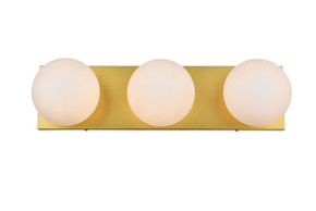 Bathroom Fixtures Three Lights by Elegant Lighting ( 173 | LD7303W22BRA Jaylin ) 