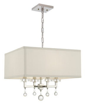 Mini Chandeliers Drum Shade by Crystorama ( 60 | 8105-PN Paxton ) 