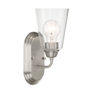 Sconces Single Glass by Designers Fountain ( 43 | D241M-1B-BN Zane ) 