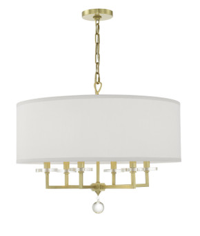 Mid. Chandeliers Drum Shade by Crystorama ( 60 | 8116-AG Paxton ) 