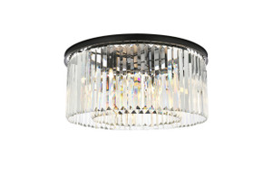 Flush Mounts Drum Shade by Elegant Lighting ( 173 | 1238F31MB/RC Sydney ) 