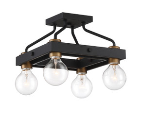 Semi-Flush Mts. Exposed Lamps by Designers Fountain ( 43 | 94211-BK Ravella ) 