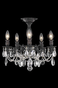 Semi-Flush Mts. Candle by Elegant Lighting ( 173 | 8205F18DB/RC ) 