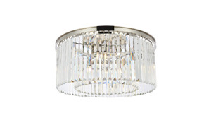 Flush Mounts Drum Shade by Elegant Lighting ( 173 | 1238F31PN/RC Sydney ) 
