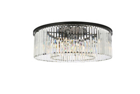 Flush Mounts Drum Shade by Elegant Lighting ( 173 | 1238F43MB/RC Sydney ) 