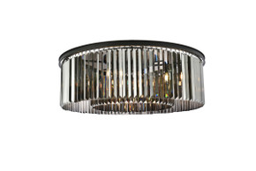 Flush Mounts Drum Shade by Elegant Lighting ( 173 | 1238F43MB-SS/RC Sydney ) 