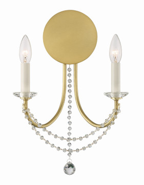 Sconces Double Candle by Crystorama ( 60 | DEL-90802-AG Delilah ) 