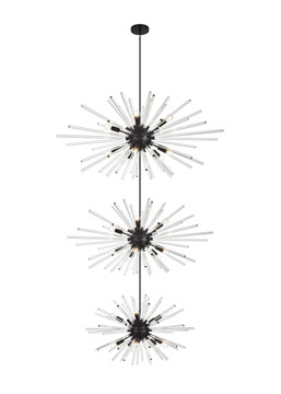 Large Chandeliers Starburst by Elegant Lighting ( 173 | 2502G46L3BK Sienna ) 