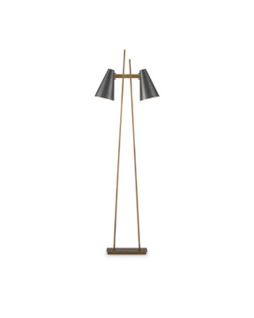 Lamps Floor by Currey and Company ( 142 | 8000-0163 Duet Floor Lamp ) 