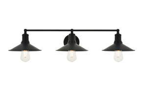 Bathroom Fixtures Three Lights by Elegant Lighting ( 173 | LD4033W33BK Etude ) 