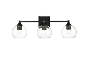 Bathroom Fixtures Three Lights by Elegant Lighting ( 173 | LD7308W25BLK Foster ) 