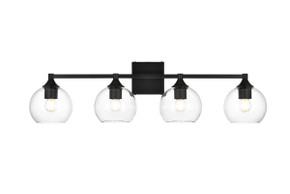 Bathroom Fixtures Four Lights by Elegant Lighting ( 173 | LD7308W33BLK Foster ) 
